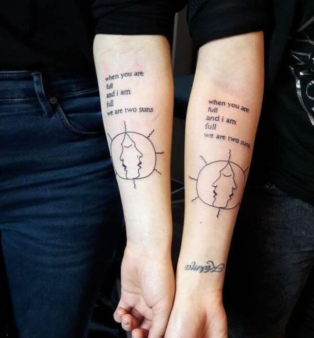Sibling Tattoos For 2
