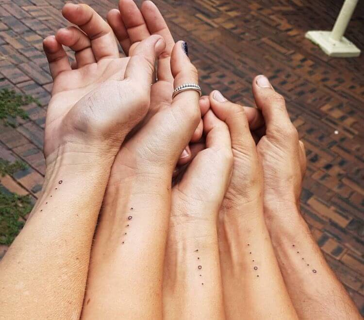 Sibling Tattoos For 5