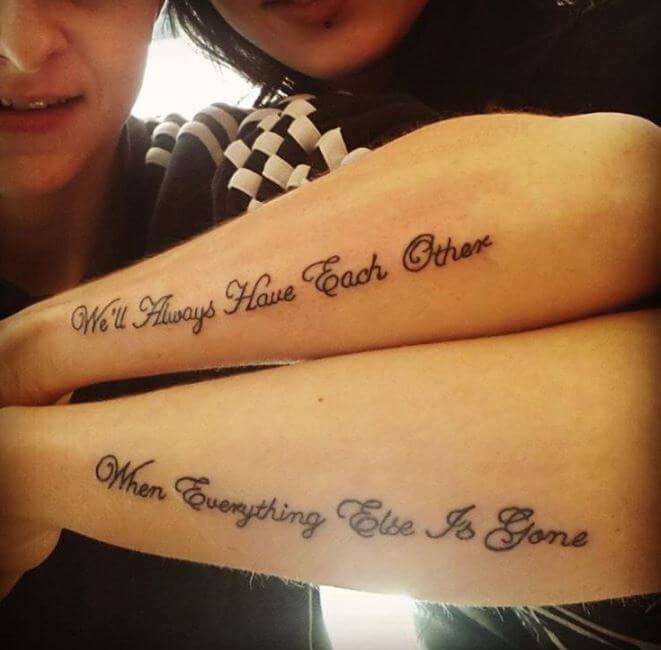 Sibling Tattoos Quotes