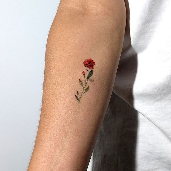Side Rose Tattoos Female (2)