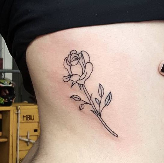 Simple Rose Tattoos