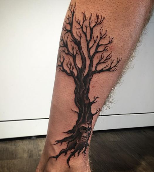 Skull Tree Tattoos