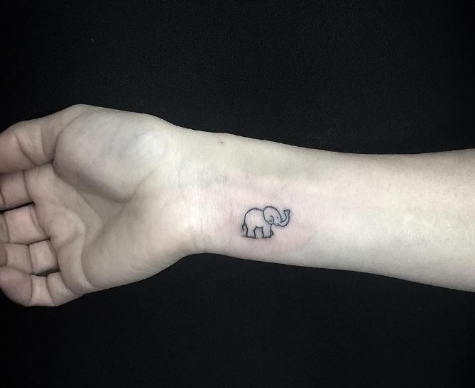 Small Elephant Tattoos