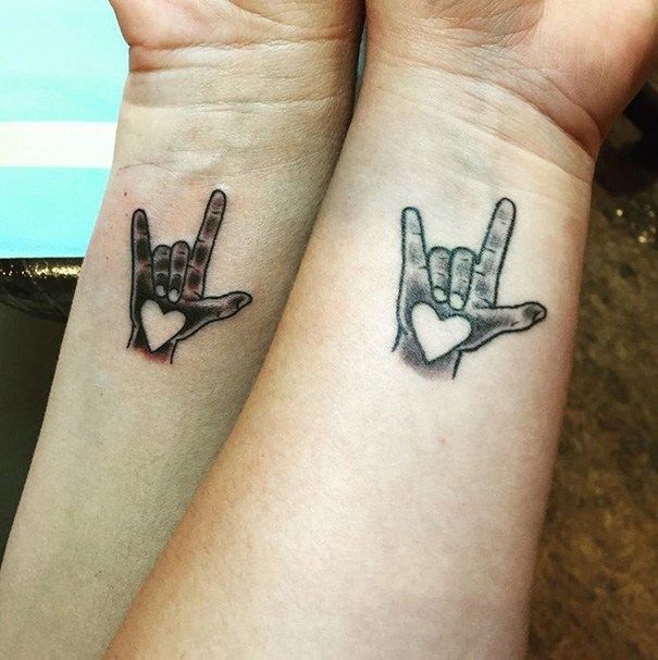 Small Matching Tattoo For Mother And Daughter (1)
