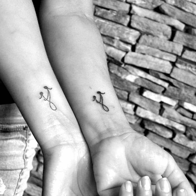 Small Matching Tattoo For Mother And Daughter (2)