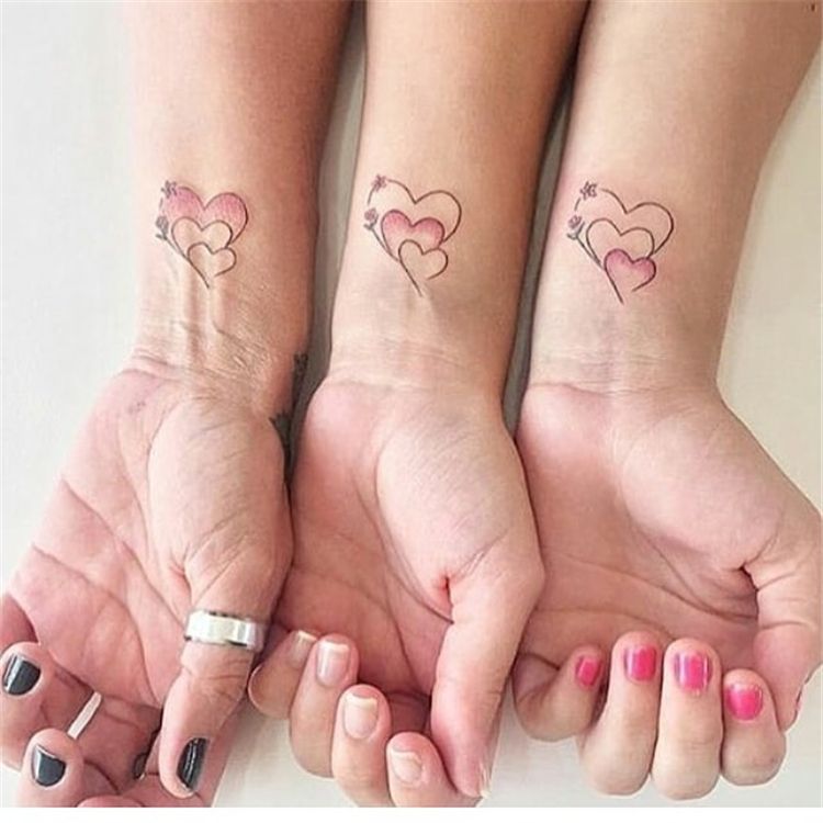 Small Matching Tattoo For Mother And Daughter (7)
