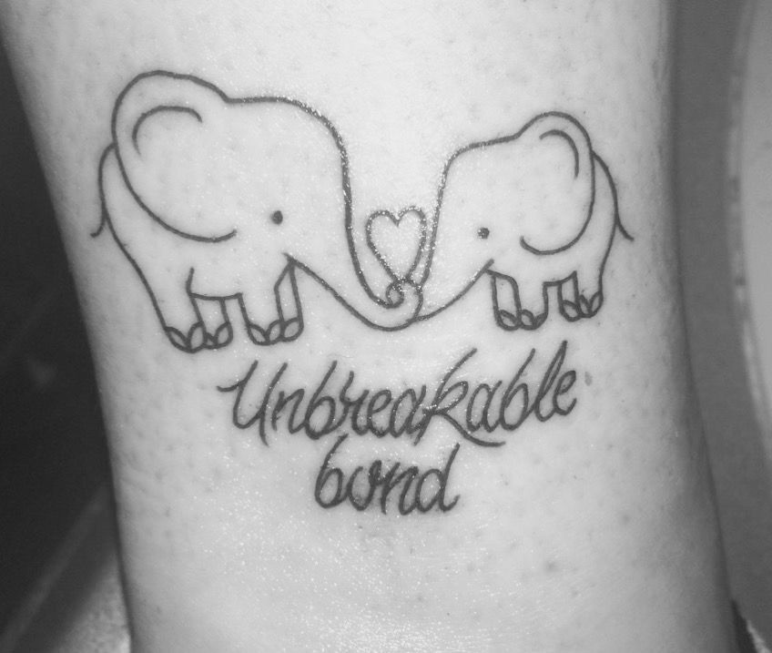 Small Matching Tattoo For Mother And Daughter (8)