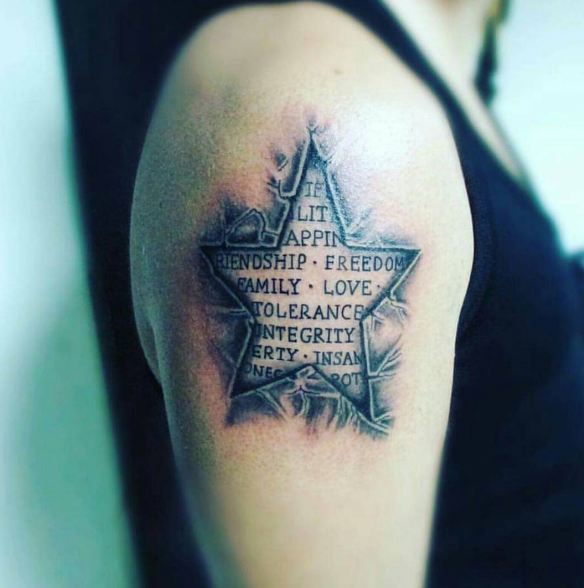 Star Quarter Sleeve Tattoos