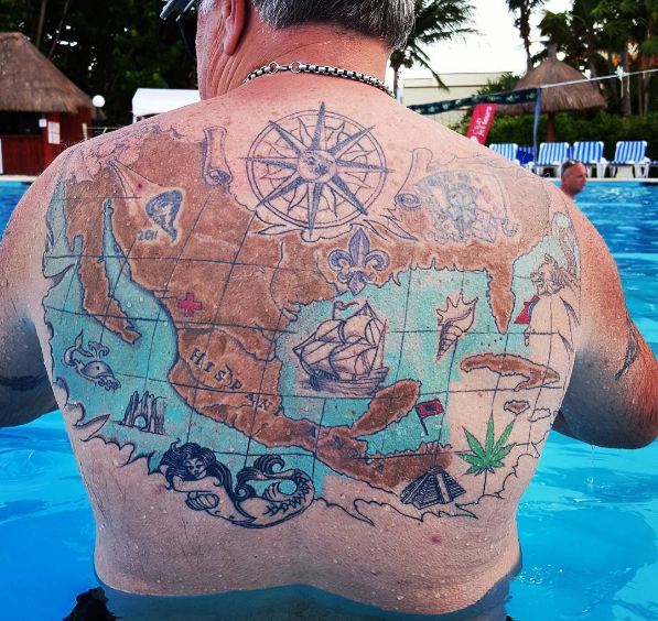 Stunning Map Full Body Tattoos