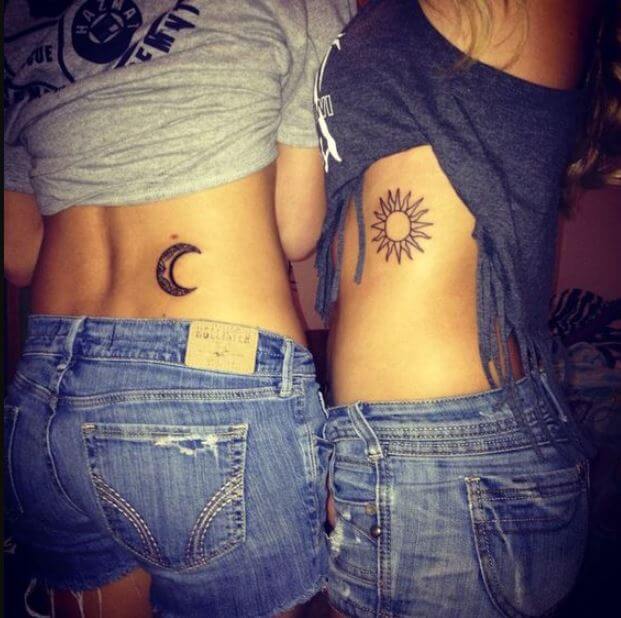 Sun And Moon Tattoo Matching