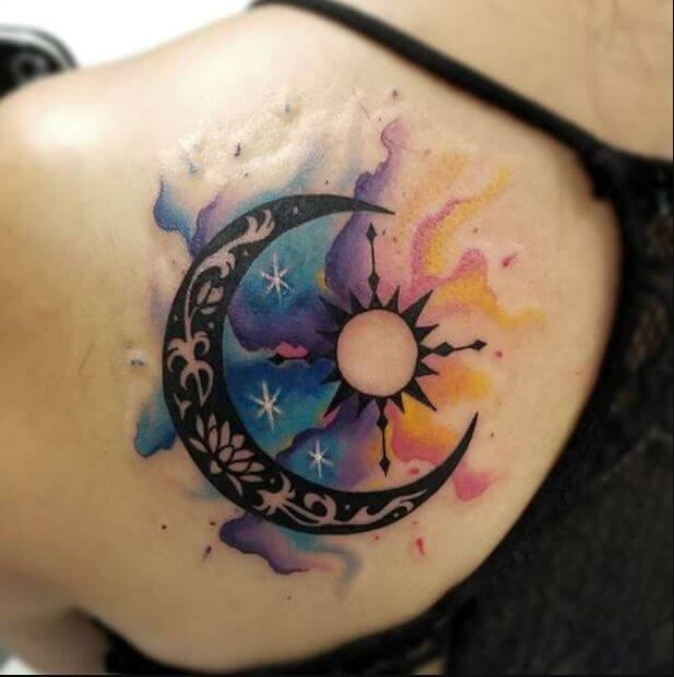Sun And Moon Tattoos Ideas