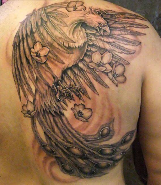 Tattoo Phoenix Ventre
