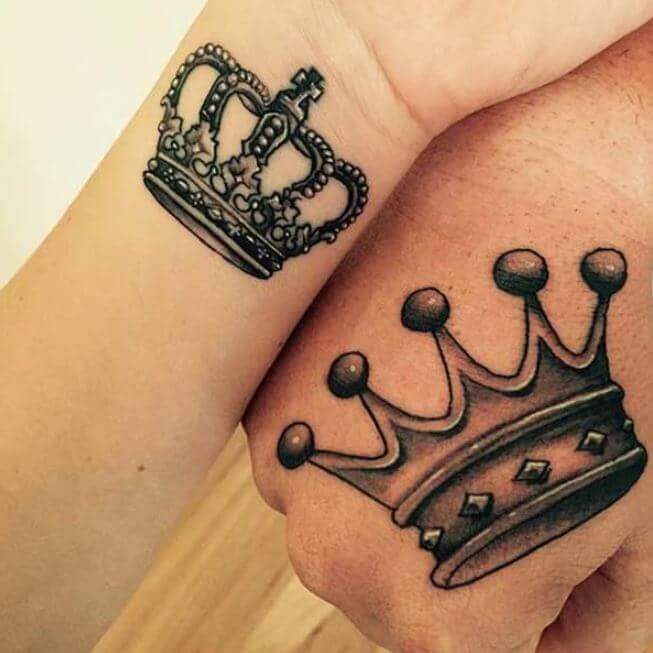Tattoos For Couples King And Queen