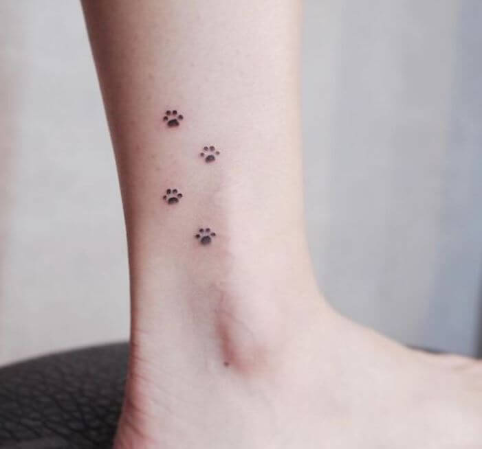 Tiny Paw Print Tattoo