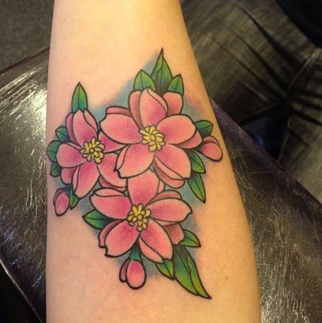 Traditional Cherry Blossom Tattoo