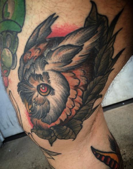 Traditional Owl Tattoos