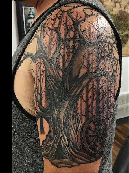 Tree Sleeve Tattoos