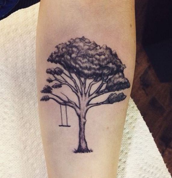 forearm tattoos tree