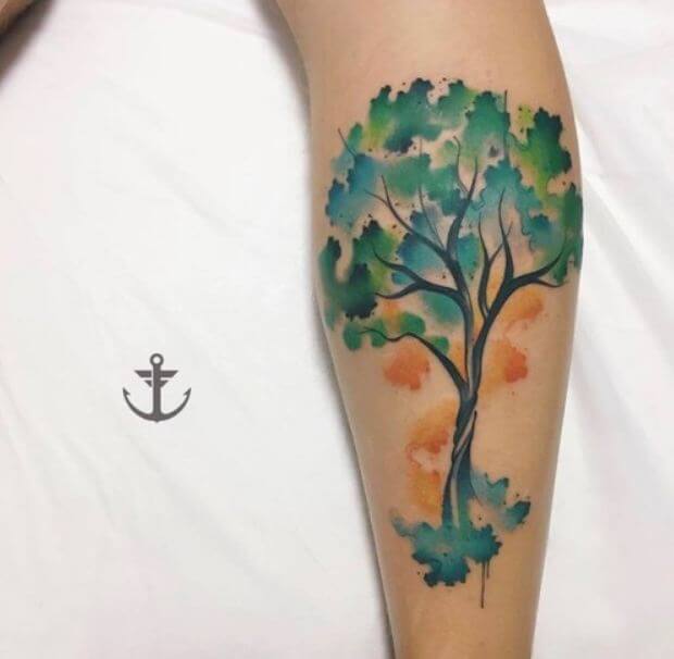 Tree Tattoos Watercolor
