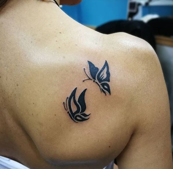 Tribal Butterfly Tattoos