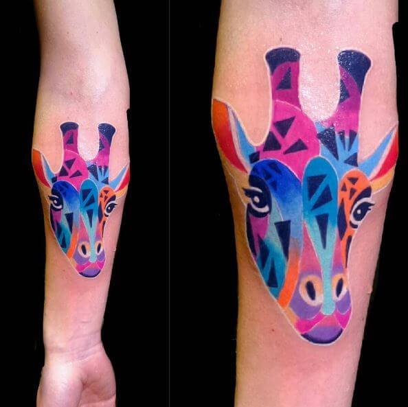 Watercolor Arm Tattoos