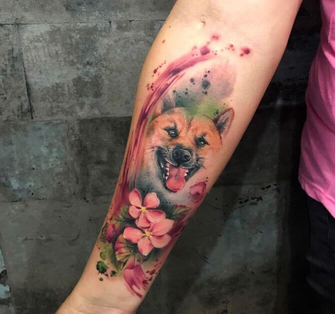 Watercolor Cover Up Tattoo