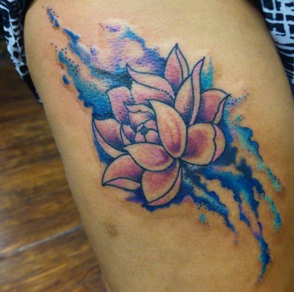 Watercolor Lily Tattoos
