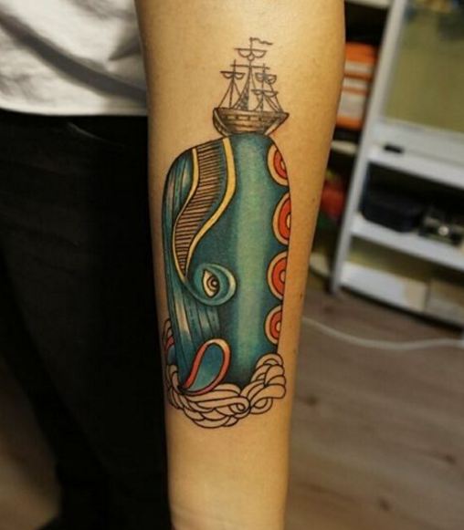 Whale Boat Tattoos