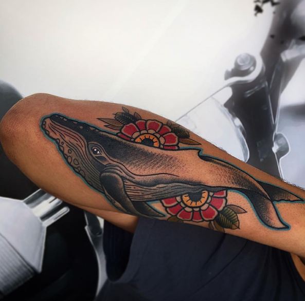 Whale Tattoos On Sleeve