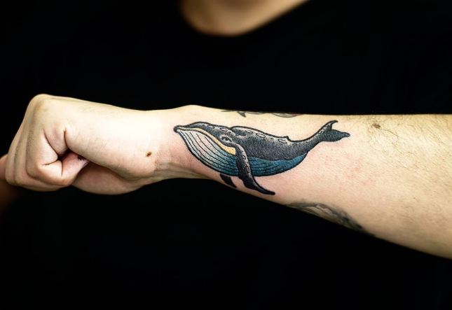Whale Tattoos On Wrist