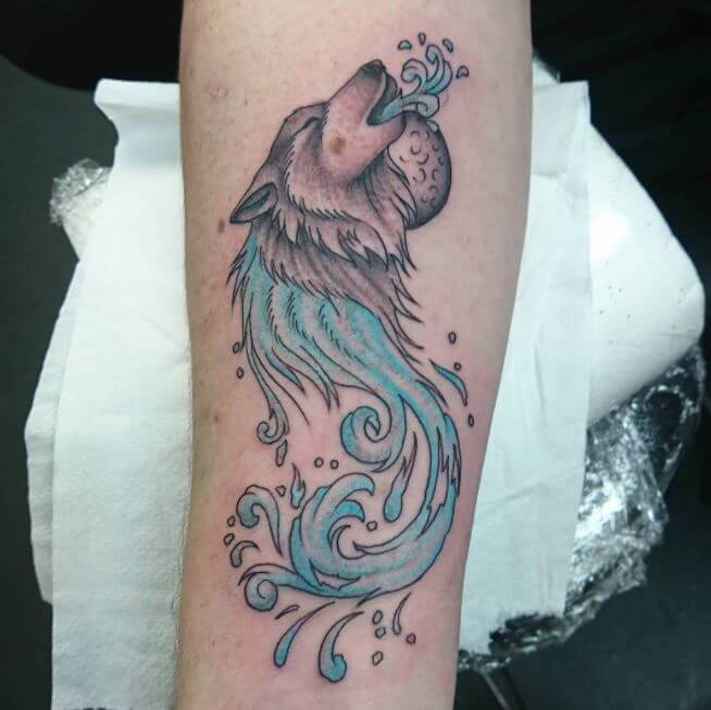 Wolf Tattoo Flash