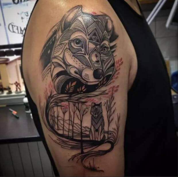 Wolf Tattoo For Men