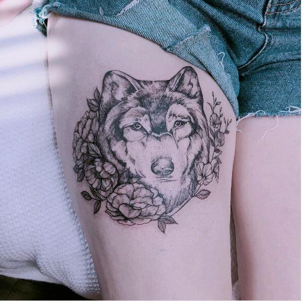 Wolf Tattoo For Women