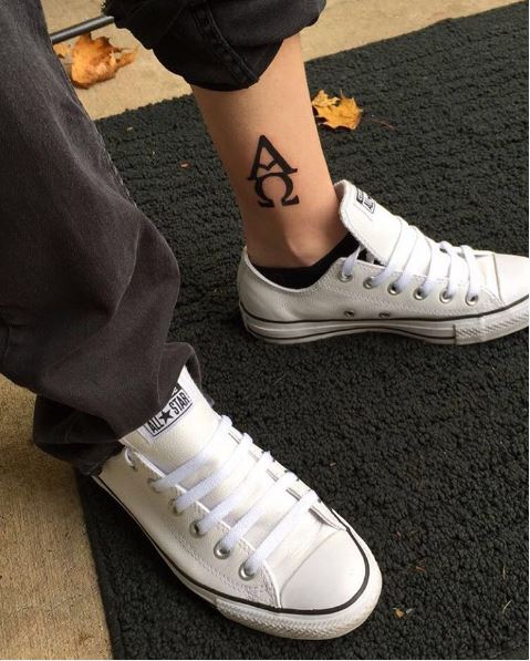 Alpha Ankle Tattoos Design And Ideas
