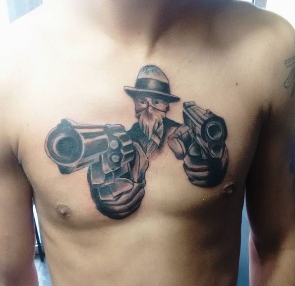 Amazing Gangsta Tattoos Design For Men