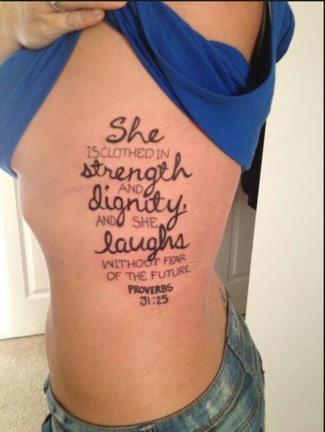Beautiful Bible Tattoos Verse For Women