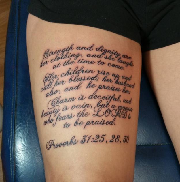 50+ Best Bible Verse Tattoos For Men (2022) Religious Quotes