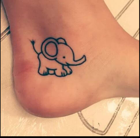 Cartoon Elephant Tattoos Design And Ideas For Girls