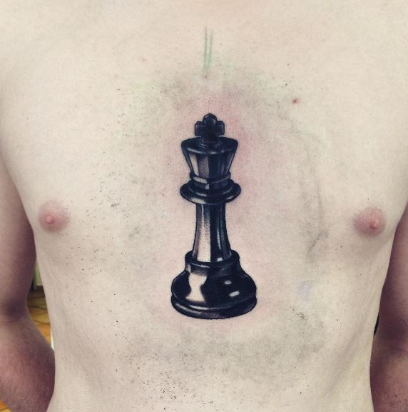 Chess Tattoos Design On Chest