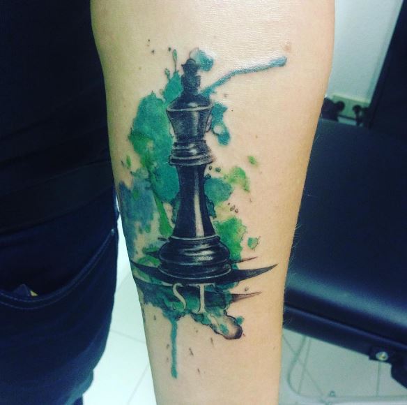 Colored Chess Tattoos Design And Ideas