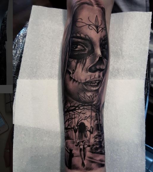 Day Of The Dead Tattoo 7