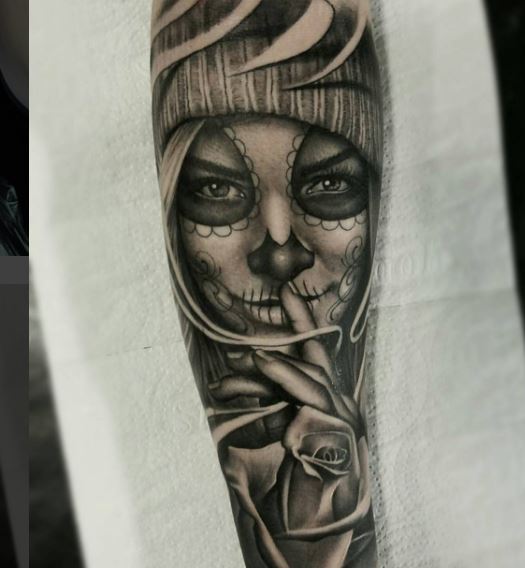 Day Of The Dead Tattoo On Arm 29