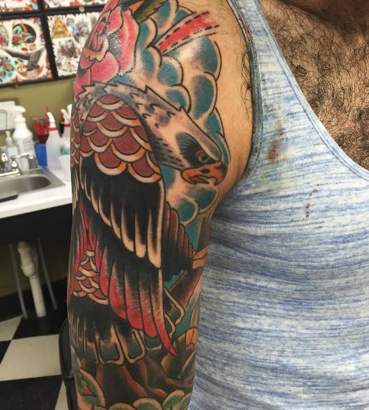 Eagle Tatto On Arm 17