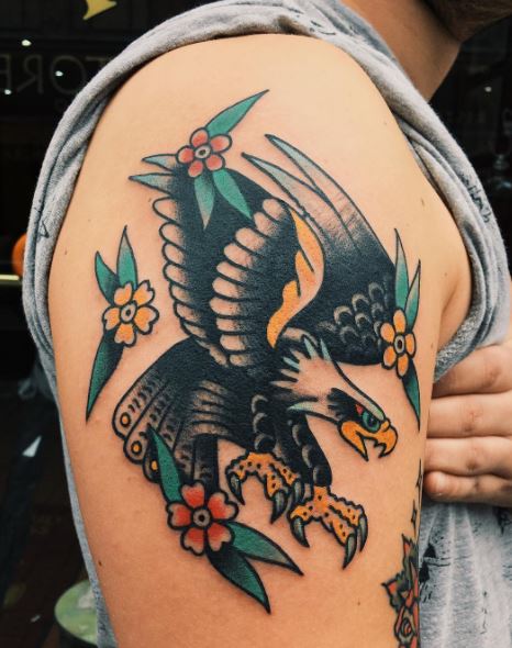 Eagle Tatto On Arm 2