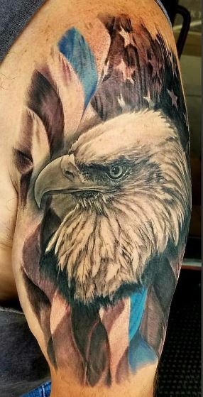 Eagle Tatto On Arm 25