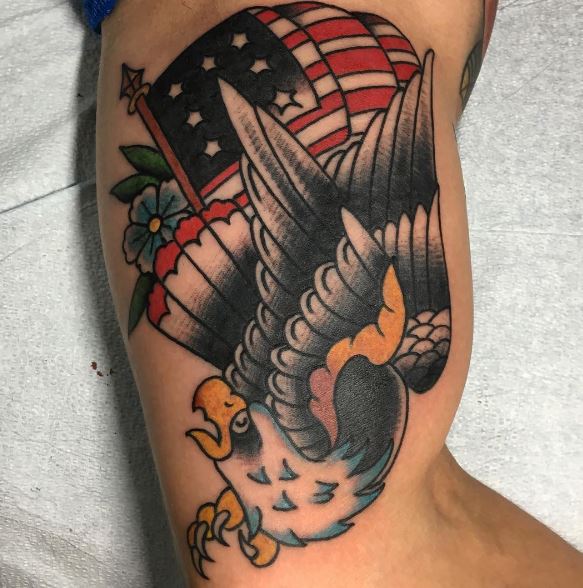Eagle Tatto On Arm 3