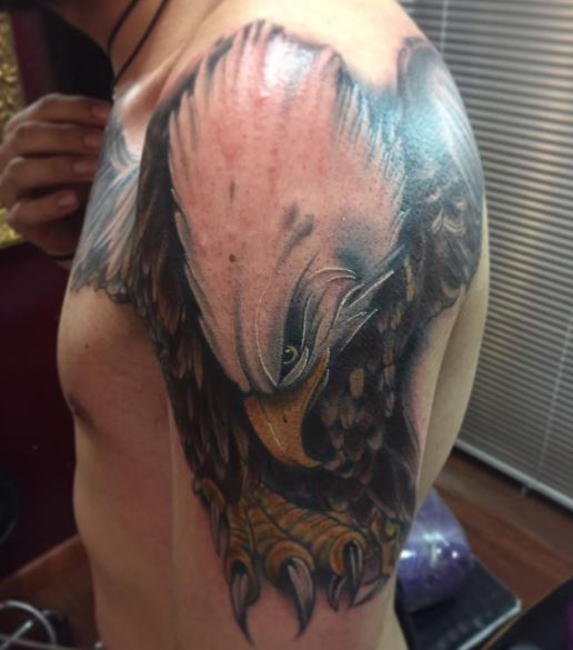 Eagle Tatto On Arm 6