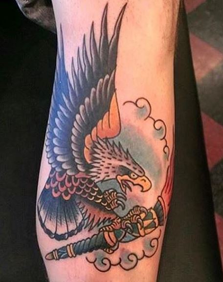 Eagle Tatto On Arm 8