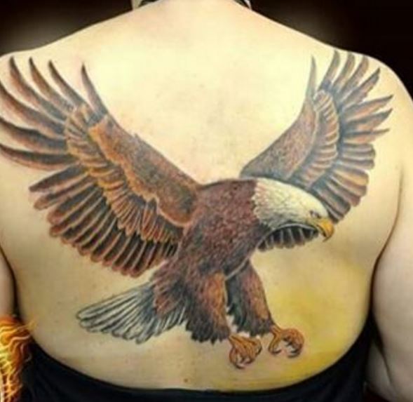 Eagle Tatto On Back