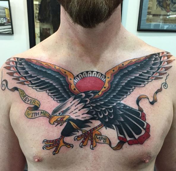 Eagle Tatto On Chest 10